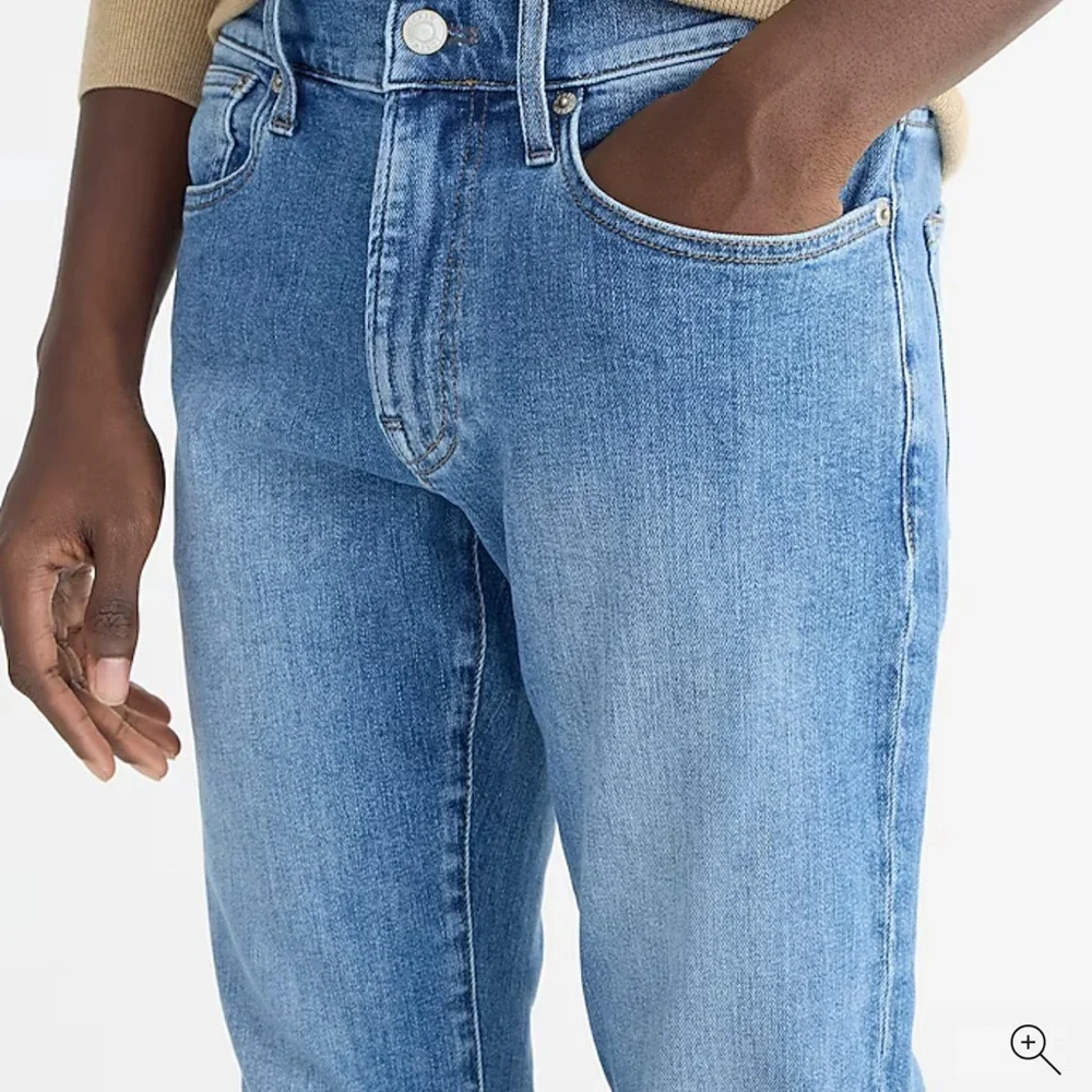 JCREW Size 31/30 484 Slim-fit Stretch Jean in Bright Medium Indigo Wash NWOT - Picture 4 of 7